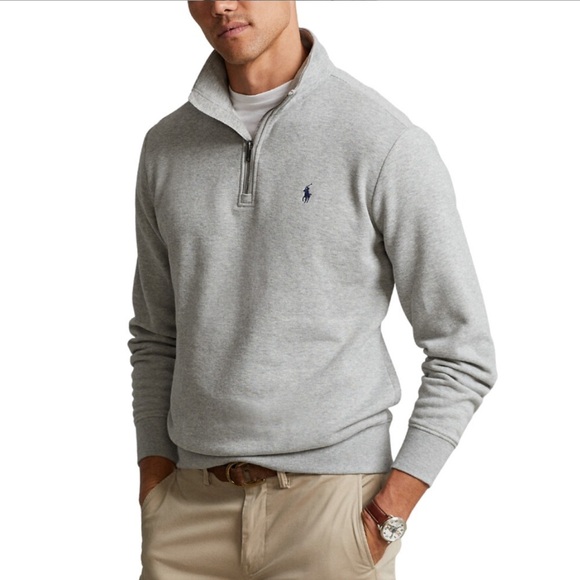 NWOT Polo Ralph Lauren Sweater Mens Size XL Pullover Quarter Zip 1/4 - Picture 1 of 6